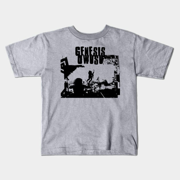 genesis live on saburay Kids T-Shirt by sneaky geek studio